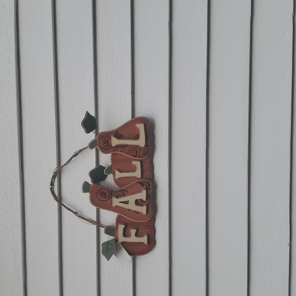 NWT Wooden Pumpkin and Gourd Fall Hanger Sign - Picture 10 of 10